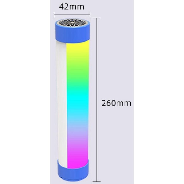 10W bærbar nattlys magnetisk krok RGB fargerik musikk Bluetooth LED-lys nødvarsling lampe for hjemmet reise