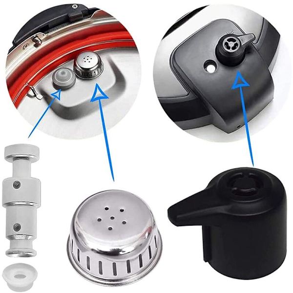 Höyryventtiilin kahvan kelluventtiilin vaihto-osat 3 silikonikorkilla Instantpot Duo 3, 5, 6 QT, Duo plus 3, 6 QT