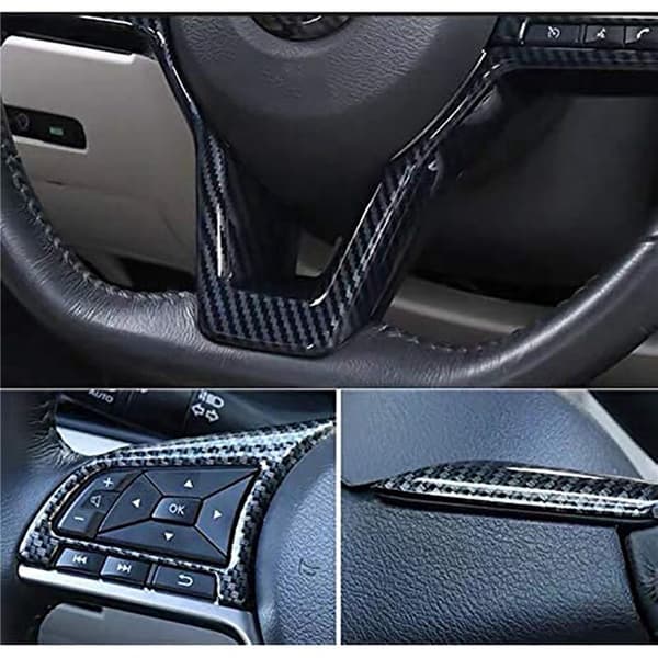 Dekorramme for ratt i karbonfiber til Rogue Altima Sentra Kicks LEAF-tilbehør