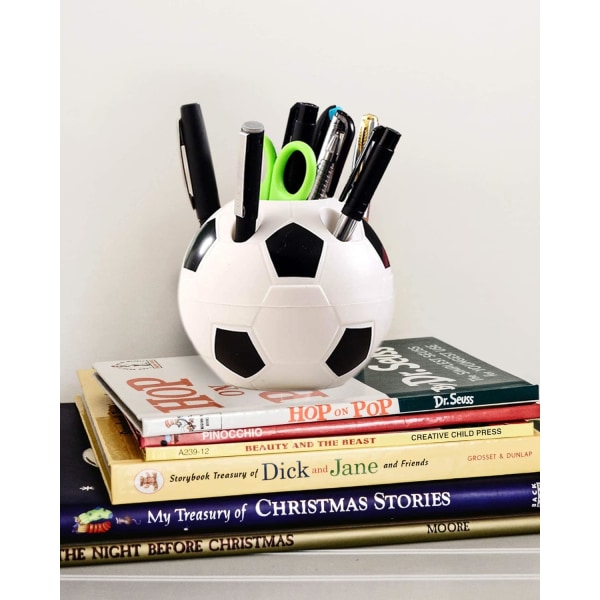 Monikäyttöinen Creative Football -tyylinen kynäteline -pöytä Siisti, valmistettu muovista, kestävä ja sopii sisustamaan kotisi, toimistosi ja työpöytäsi säilytystilaa