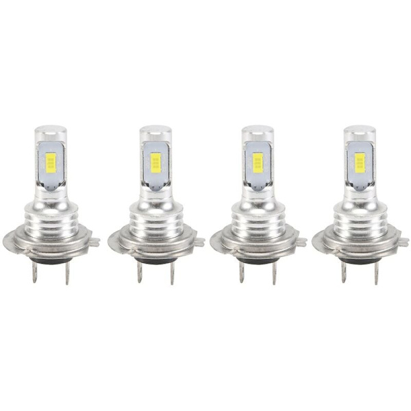 4 stk Mini H7 + H7 Combo LED Forlygte Sæt Pærer Høj Lav Stråle 240w 52000lm 6000k Sæt Super Hvid