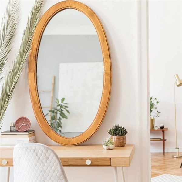 8 stk. Boho Rattan Kommode Knopper Træ Skuffe Knopper Håndlavede Flettet Flet Knopper Træk Håndtag til Skab Hjemmeindretning