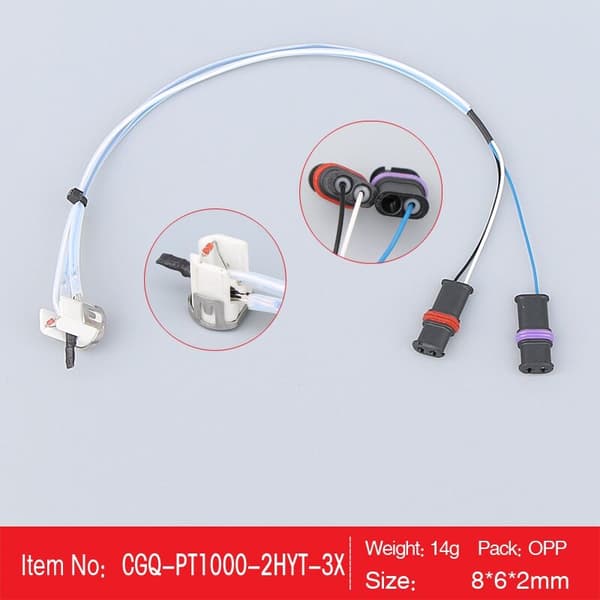 PT1000 Parkering Heater Temperatur Sensor Dobbel Hode Tre Linjer for D2 D4 2000W 5000W A