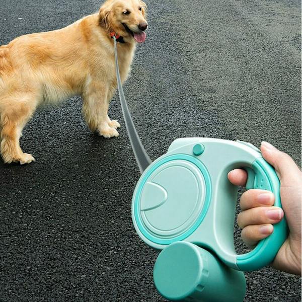 Bærbar Inntrekkbar Hundebånd med Lys Automatisk Hund Valp Katt Trekk Tau Belte Hundebånd for Hunder Kjæledyr Produkter B