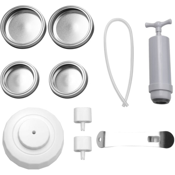 1 Set Jar Sealer and Sealer Compatible with Accessory Hose, Vacuum Sealer Kit for Mouth and Regular Mouth Type Jars