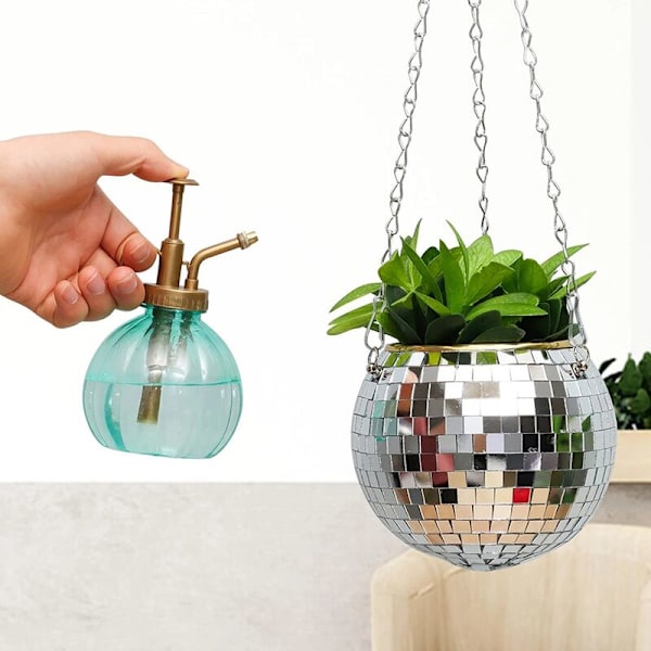 Reflektor Trädgård Krukor Planteringskärl Discoboll Blomkrukor Utomhus Rep Hängande Korg Vägg Sovrum Trädgård D