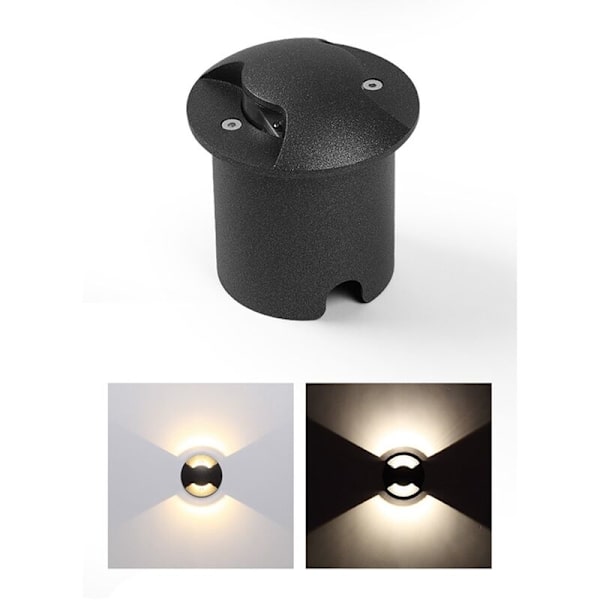 2W LED ulkoseinään upotettava maavalaisin IP68 AC85-260V DC12V ulkoseinään upotettava nurmikko puutarhavalaisin valot