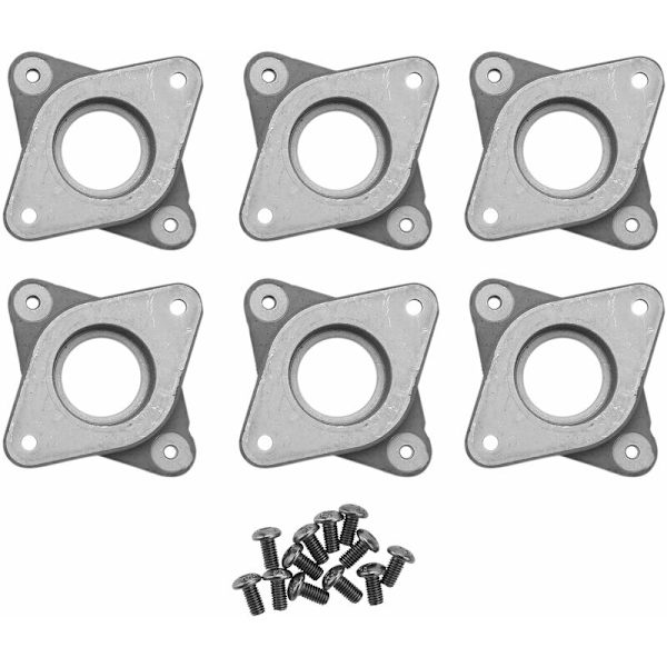 Stål- och gummivibrationsdämpare för stegmotorer, 6 stycken, med M3-skruvar, för CReality CR10, 10S, Ender 3 och andra 3D-skrivare