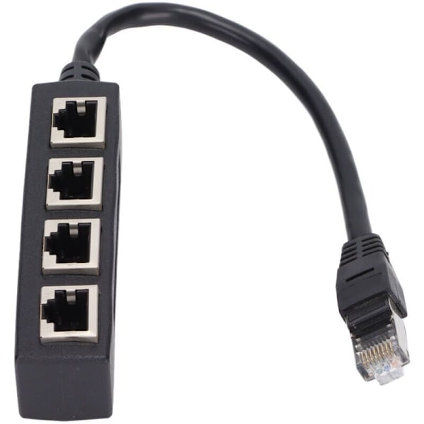 1 til 4 Port RJ45 Splitter Adapter Jevn Overføring Utmerket Tilkobling Nettverkskabel Adapter