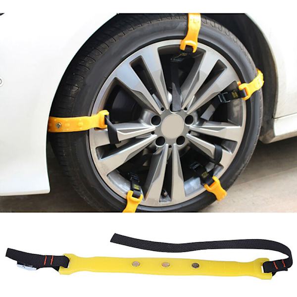 10 stk 185-225mm Antislipp Dekkbelter Snø Bil Sikkerhets Dekk Kjeder Universal For Bil Lastebil SUV