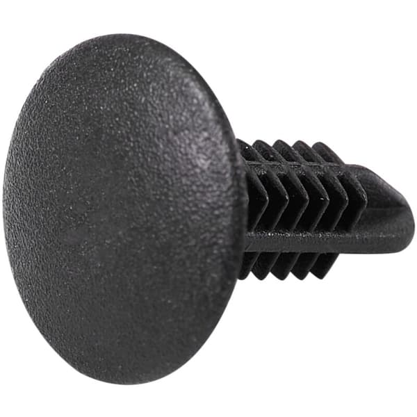 5x5mm Huldiameter Sorte Plastiknitter Fastener Push Clips 48 Stk