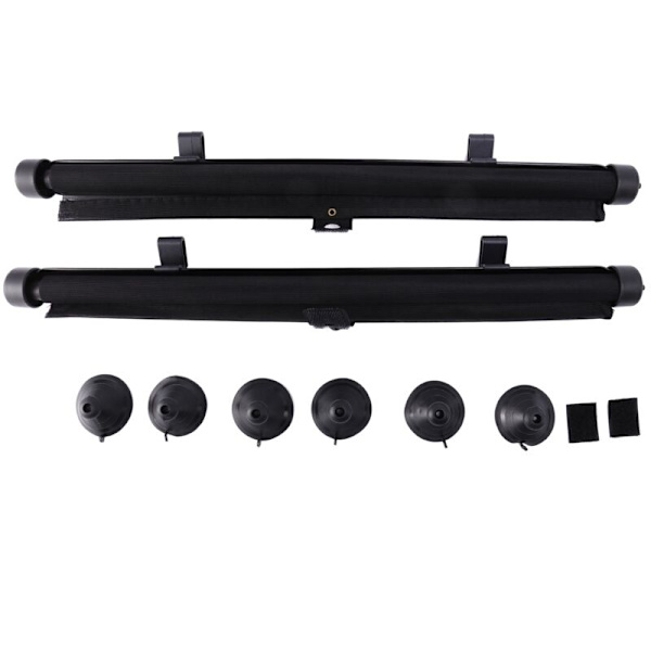 Sidobilsfönster Solskydd Sol [2 Pack] Universal Bilfönster Rullgardin, Infällbar Sidosolskydd med Sugkoppar - UV-skydd