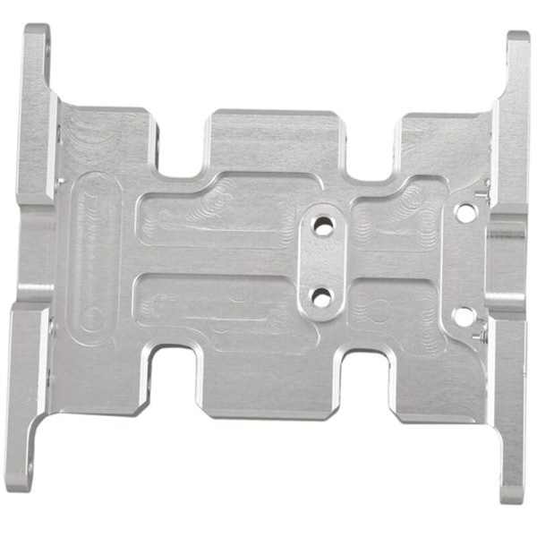 1/10 CNC Aluminiumlegering Växellådsfäste för Rc Track Axial SCX10 D90 D110 Silver