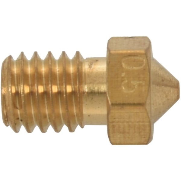 5 kpl 0,3 mm messinkisuutin 3D-tulostimelle V5AndV6 J-Head 3 mm (0,3 mm/3 mm)