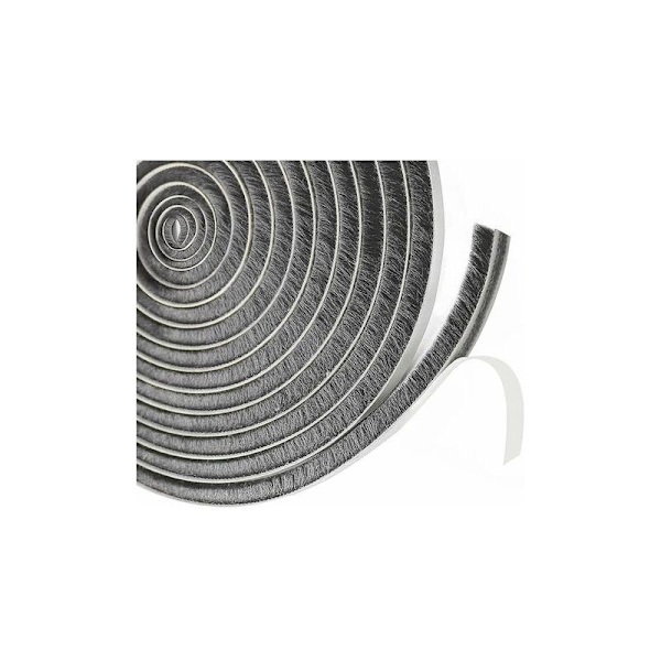 Glidande dörrborsttätning, 9 mm (B) x 9 mm (D) x 6M (L) Fönstertätning för ljudisolering Dörr, isolerande fönsterlucka