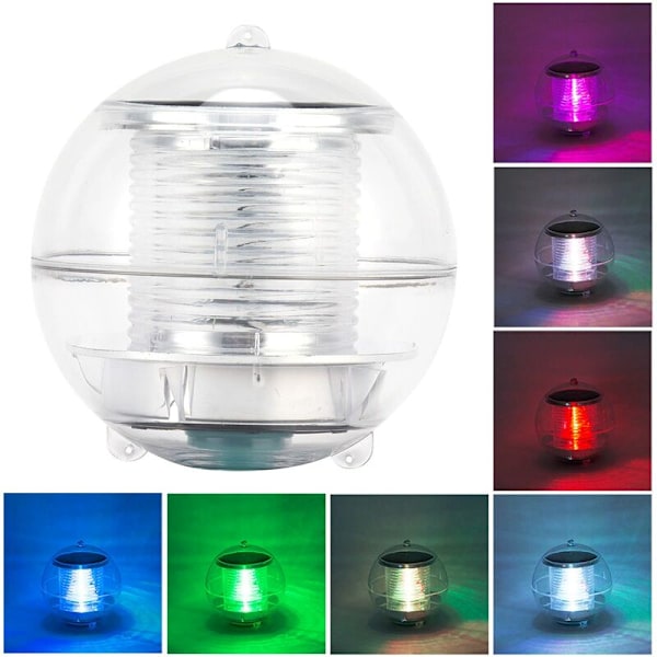 Solcelled Flytende Bassenglys, LED IP67 Vanntett RGB Fargeskiftende Ball Lys for Sjøer Fiskedammer Fontener Dam Dekor, Nattelys
