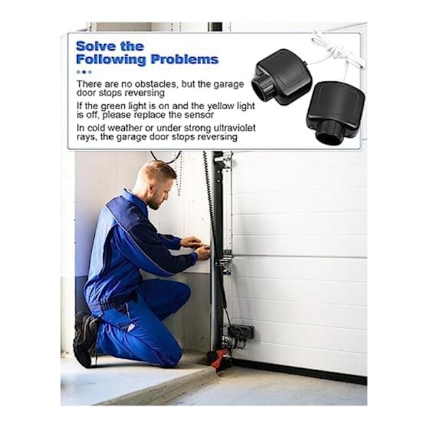 Säkerhetssensor för garageportsöppnare för LSO50 LDO33 LDO50 tillbehör Reservdelar