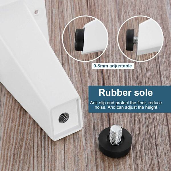 Justerbara Möbelben 4 st DIY Hårnålsfötter för Bord Stolsben, Skåp Möbelben, Triangulära Aluminiumlegering Möbelben Köksjusterbara