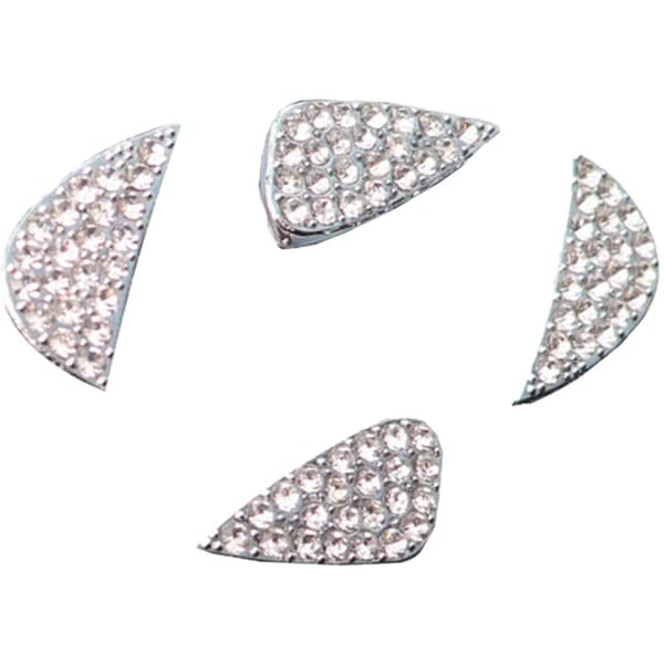 4 stk. Bling Krystal Blankt Diamant Interiør Mærkat Tilbehør til