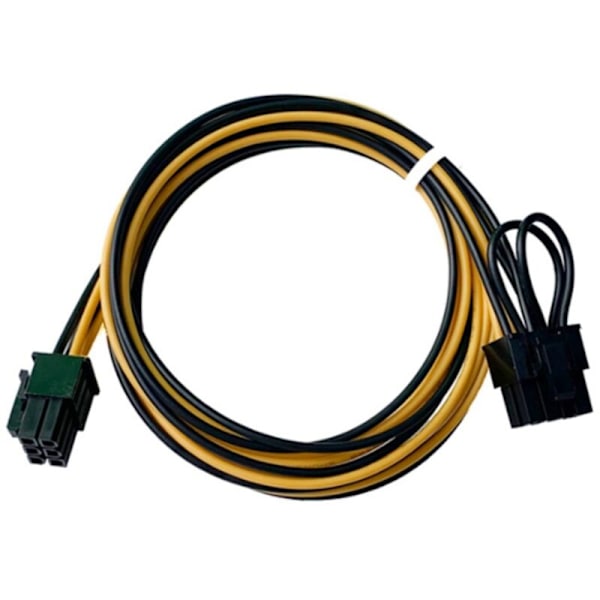 8 stk. PCIe 6-pins til 8-pins (6+2) Han-stik Strømkabel PCI-E til GPU Breakout Card Adapter