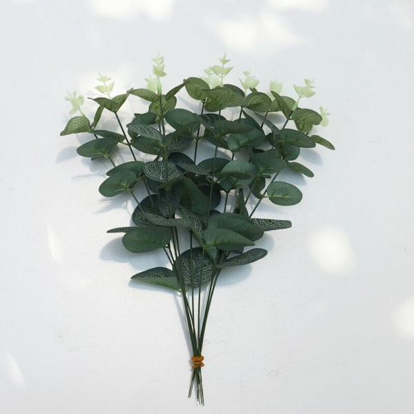 Kunstige Grønne Eucalyptus Blade Sølv Dollar Grønne Eucalyptus Blade Kunstige Sølv Eucalyptus Simulation Grønne Eucalyptus Blade til Fest G