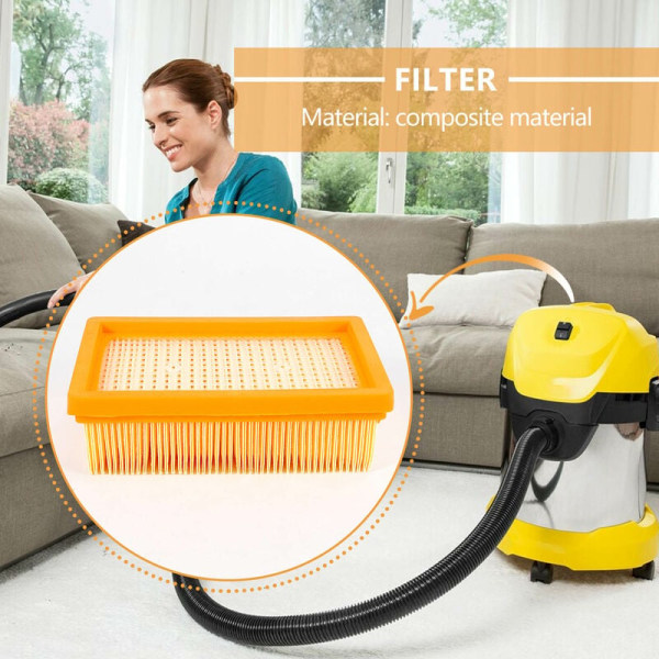 Støvsugerfilter Udskiftning Velegnet til Flad Plisseret MV4 MV5 MV6 WD4 WD5 WD6 P PREMIUM WD5