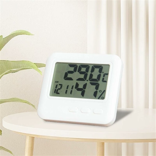 Veggmontert elektronisk termometer - Mestr innemiljøet ditt med nøyaktig temperatur- og fuktighetsmåling