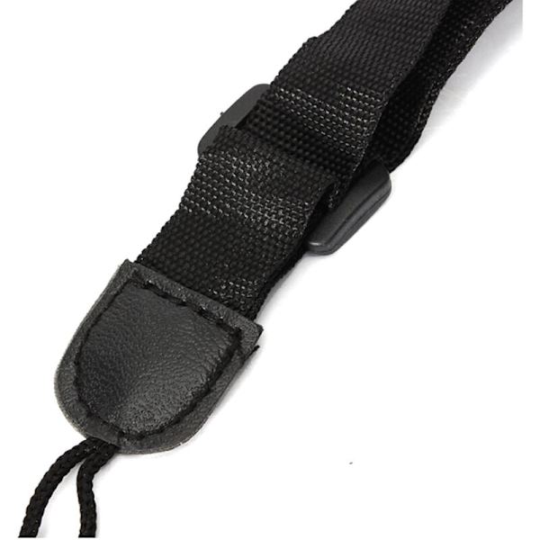 Ukulelen kantohihna Säädettävä nailon ukulele olkahihna Nylon hihna koukulla ukulelelle - Musta