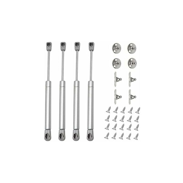 4 stk Gassdemper 80N Hydraulisk Gassfjær Møbeldemper Skapdør for Skap Bokhyller Møbler (4, 80N)