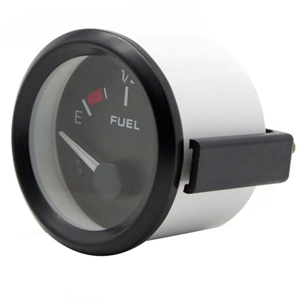 Auto drivstoffnivåmåler 0-90Ohms 12V/24V Tanknivåmåler 52Mm Universal Bil Marine