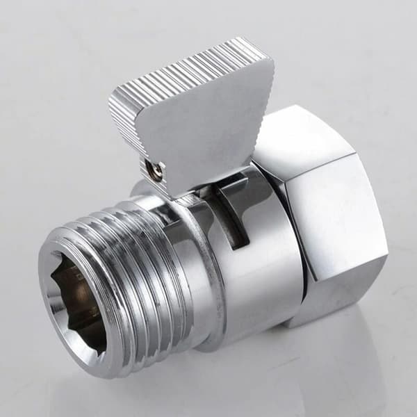 Messing Stempel Dusj/Hånddusj/Bidet Avsperringsventil Flow Control Universal Reservedel