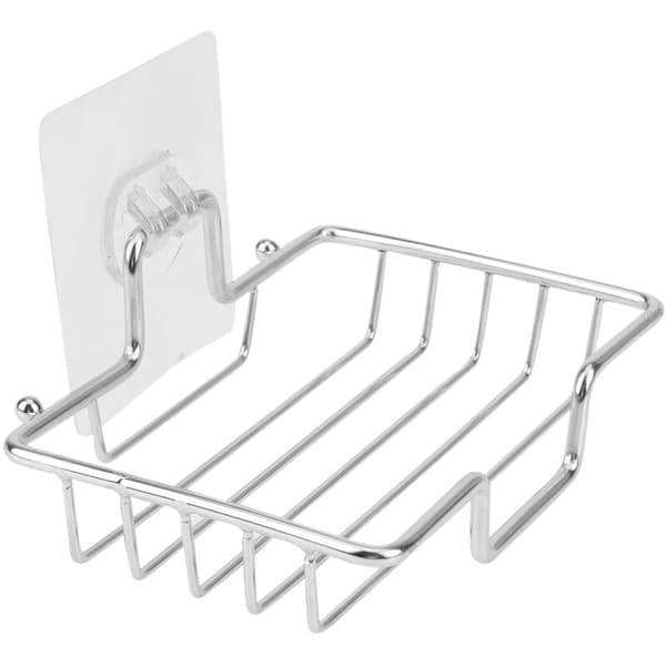 Brusehylde med holder, 4 stk., rustfrit vægmonterede hylder til aluminiumsrum Caddy Organizer