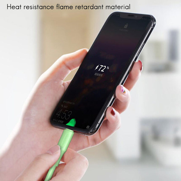 1,8M färgad flytande silikon datakabel lämplig för mikrofon USB-laddningskabel USB-adapter datakabel D