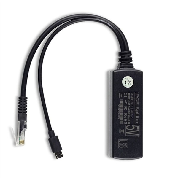 4X Standard POE Strømkildemodul Splitter 48V A 5V2.4A USB-grænseflade