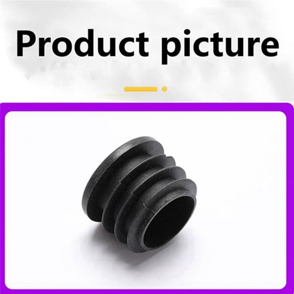 Stål rør støvtett innerplugg diameter 30mm plast flatt hodeplugg rund rør med rustfritt stål flatt hullplugg 20