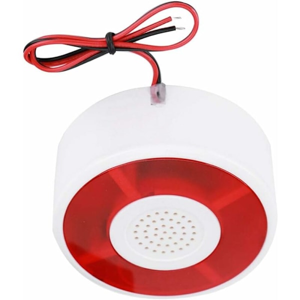 DC 12V LED Alarm Sikkerhedslampe Blinkende Alarmsystem Strobe Signal Lys Advarsel Acousto-Optisk Sirene