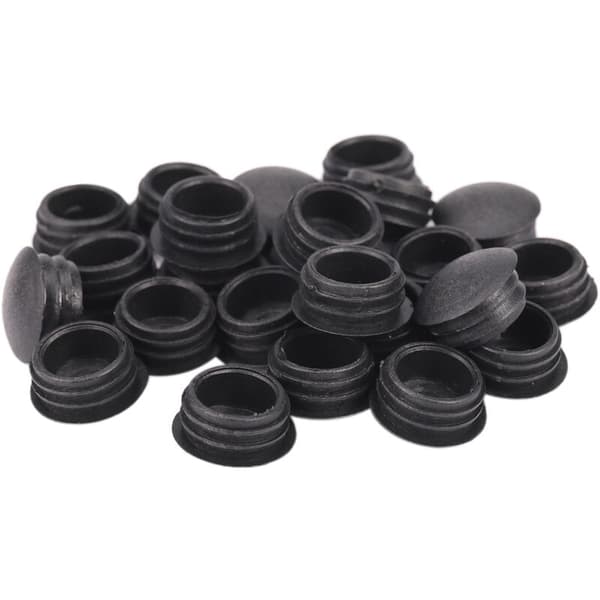 Blanking Round Plastic End Caps 13Mm Diameter Plastic Pipe Tube Inserts 24 Pcs