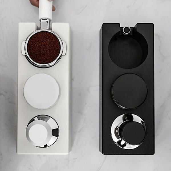 51Mm-58Mm Kahvin Tamperpidike Suodatinjalusta Espressojakelualusta Telinetuki Kahvinkeitin Työkalu Barista Tarvikkeet-Valkoinen
