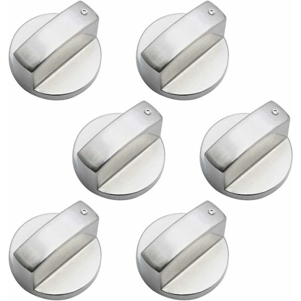 Deler Universal Metall Kontrollknapper Gasskomfyr Knott 6mm Universal Kontrollknapper Komfyr Knott for Gasskomfyr Kokeovn Platetopp