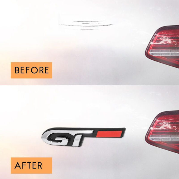 Hieno Gt 3D -auton tyyliin sopiva tarra muodikkaaseen auton oveen