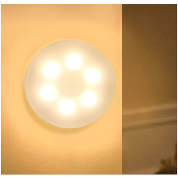 Sæt med 3 LED-sensorlys med fjernbetjening, velegnet til trapper, soveværelse, gang, skab, køkkenbelysning (varmt lys) - DENUOTOP