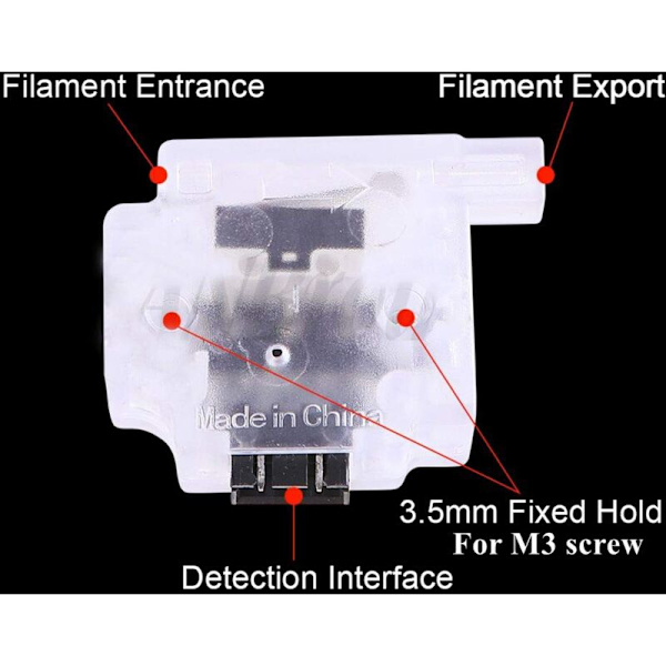 3 kpl 1,75 mm 3D-filamentin tunnistusmoduulia, katkaisusensori Pro -10:lle