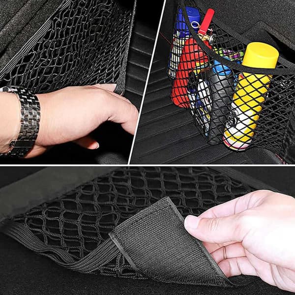 4 stk. 40X25CM Bilbagagerumsnet Lomme Opbevaring Passer til SUV Van Lastbil