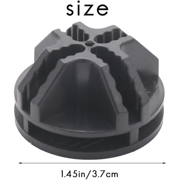 Wire Square Plastic Connectors til Skab og Modulært Opbevaringsstativ, Opbevaring Hylde, Sæt med 8 (Sort)