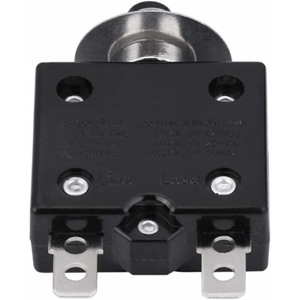 Sikringsafbryder, Manuel Nulstilling Termisk Afbryder, Overbelastningsbeskytter 5A/8A/10A/15A/18A/20A/30A (Valgfrit)(8A)