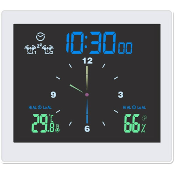 Vattentät badrumsväggklocka Duschklockor Timer Elektronisk digital väggklocka Kök Badrum Tid Vit