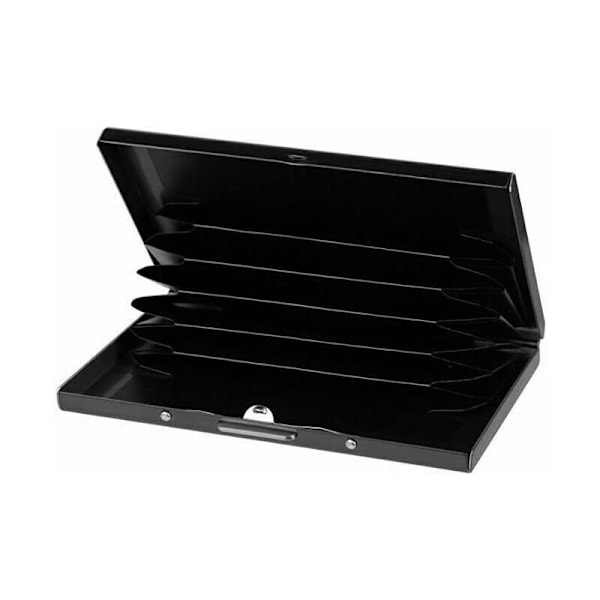 Metal Aluminium Tegnebog med Lås, Stødsikker Kreditkort Holder, Minimalistisk Lomme til Mænd, Metal Pengeclips Tegnebog, RFID Blokering, Slank Kreditkort