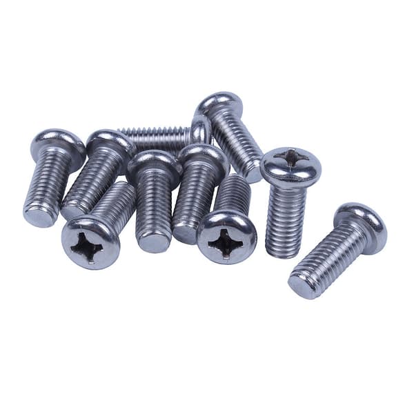M8X20Mm Seinäteline Ruuvi Pyöreä Pää Phillips Ruuvit 10Kpl