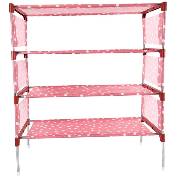 Easy to Assemble Non-Woven 4 Tier Shoe Rack Storage Organizer Holder Stand Keep Room Neat Door Space Clear