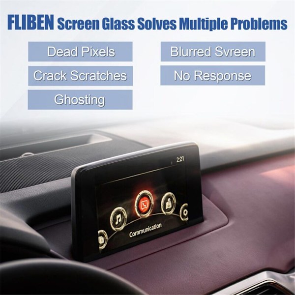 8-tums pekskärm glas digitizer navigationsutbyte för CX9 -9 2016-2019 TK49-611J0 TK49-611JA TK49-611JB